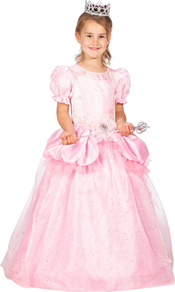 Doornroosje Kostuum | Roze Droom Prinses Aleida | Meisje | Maat 140 | Carnavalskleding | Verkleedkleding